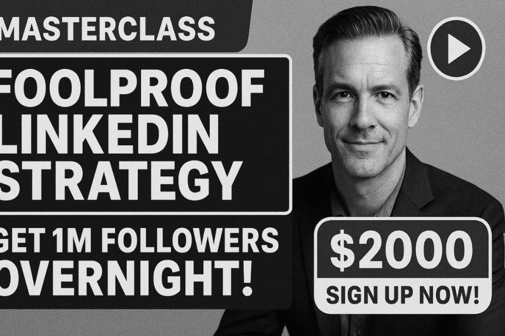 Fake image of LinkedIn post for expertise classes